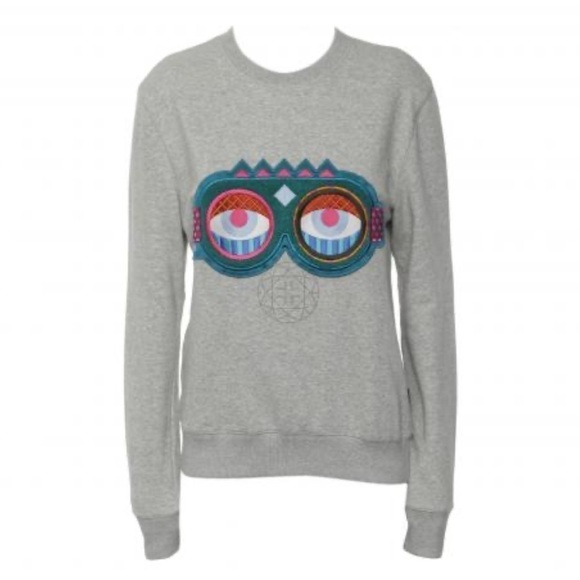 MCM Craig & Karl 'Beyond Snowdome' Sweatshirt Gray Ski Snowboard Goggles Size S - Picture 1 of 12